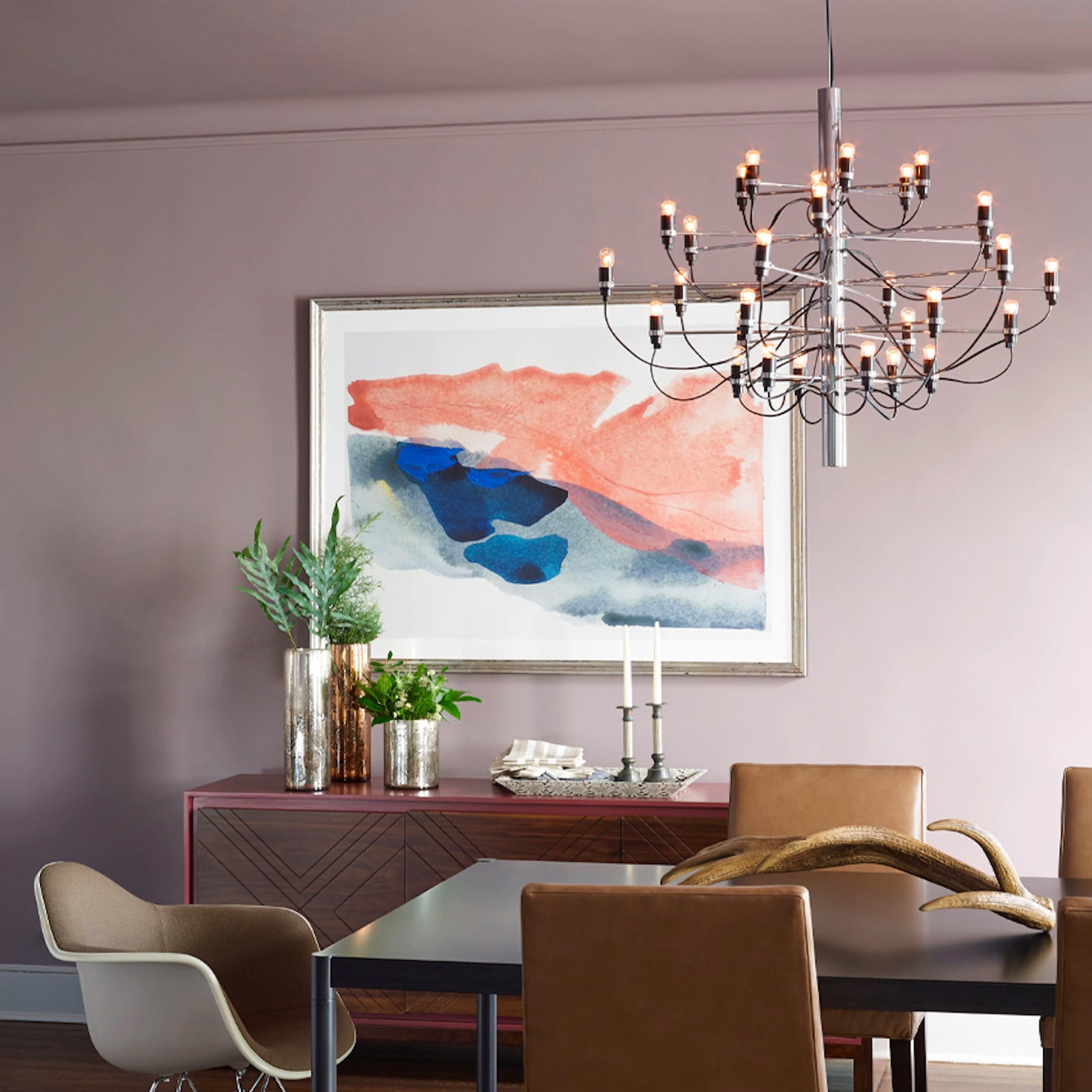 Grid Chandelier