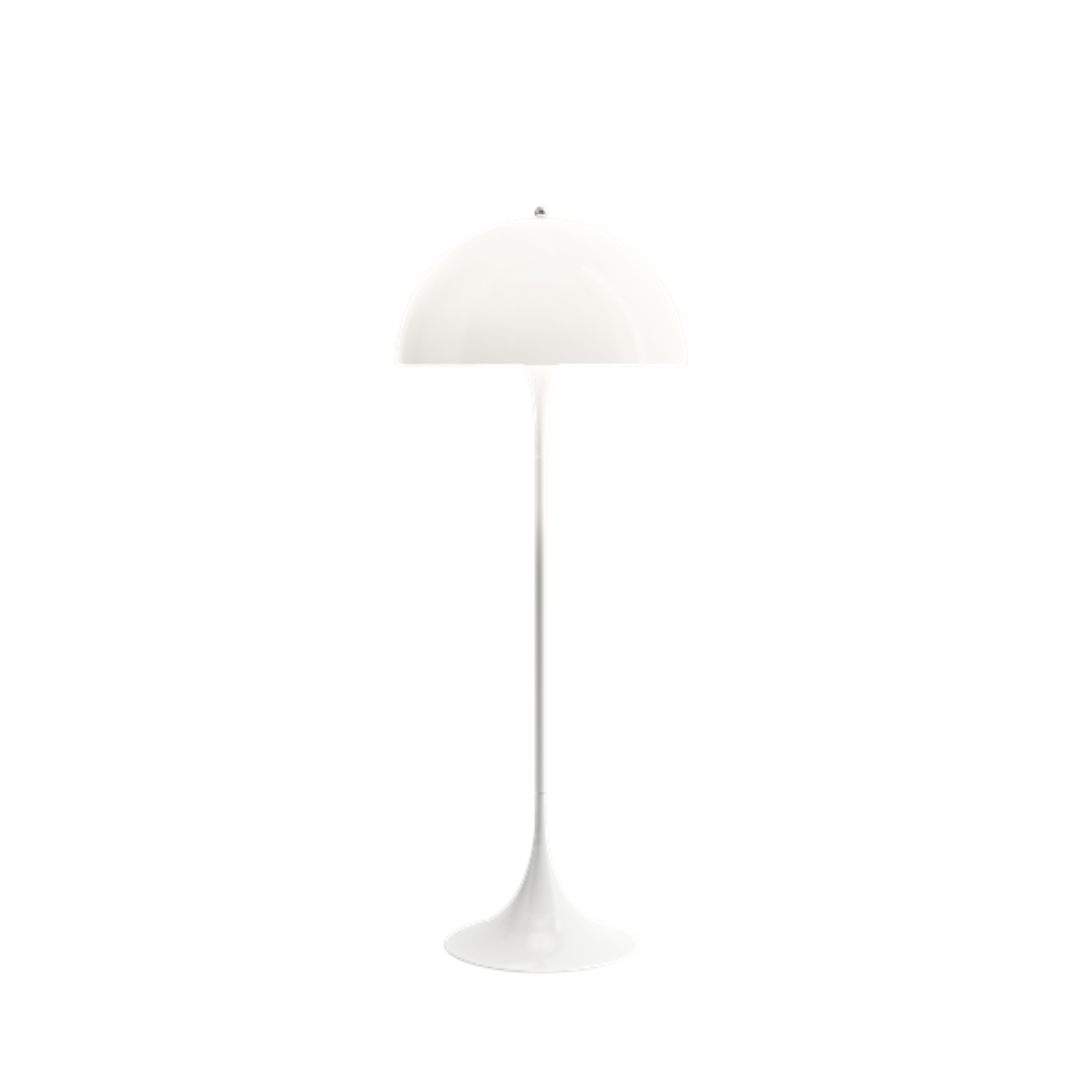 Acrylic & Metal Hemisphere Floor Lamp