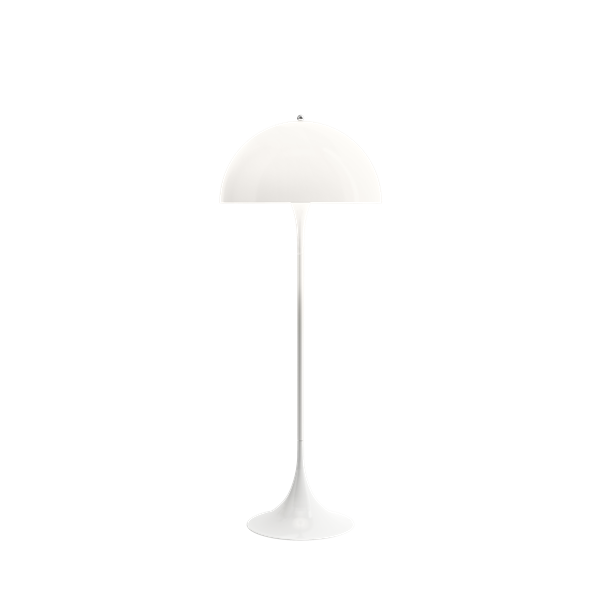 Acrylic & Metal Hemisphere Floor Lamp