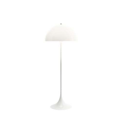 Acrylic & Metal Hemisphere Floor Lamp