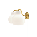 Opal Glass Dual-Shade Wall Sconce