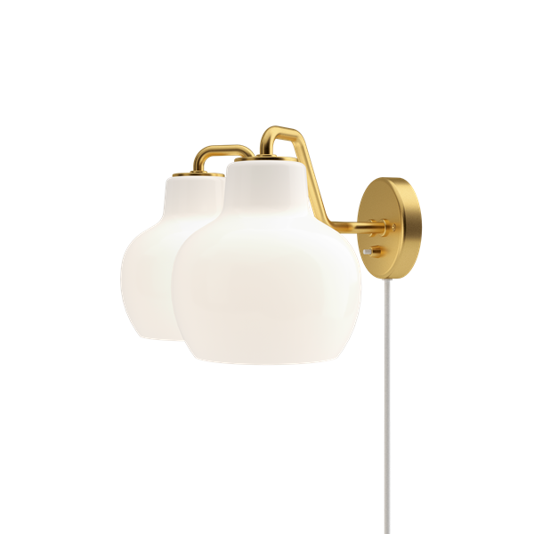 Opal Glass Dual-Shade Wall Sconce