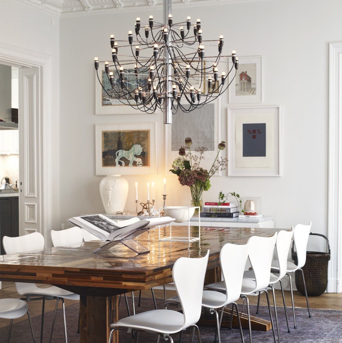 Grid Chandelier